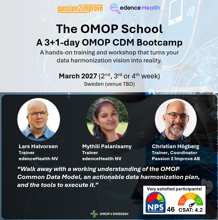 The OMOP School – March 2027 poster